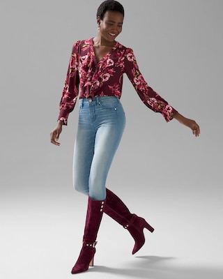 High-Rise Jeanie Denim Legging