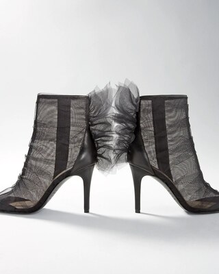 Mesh High-Heel Booties