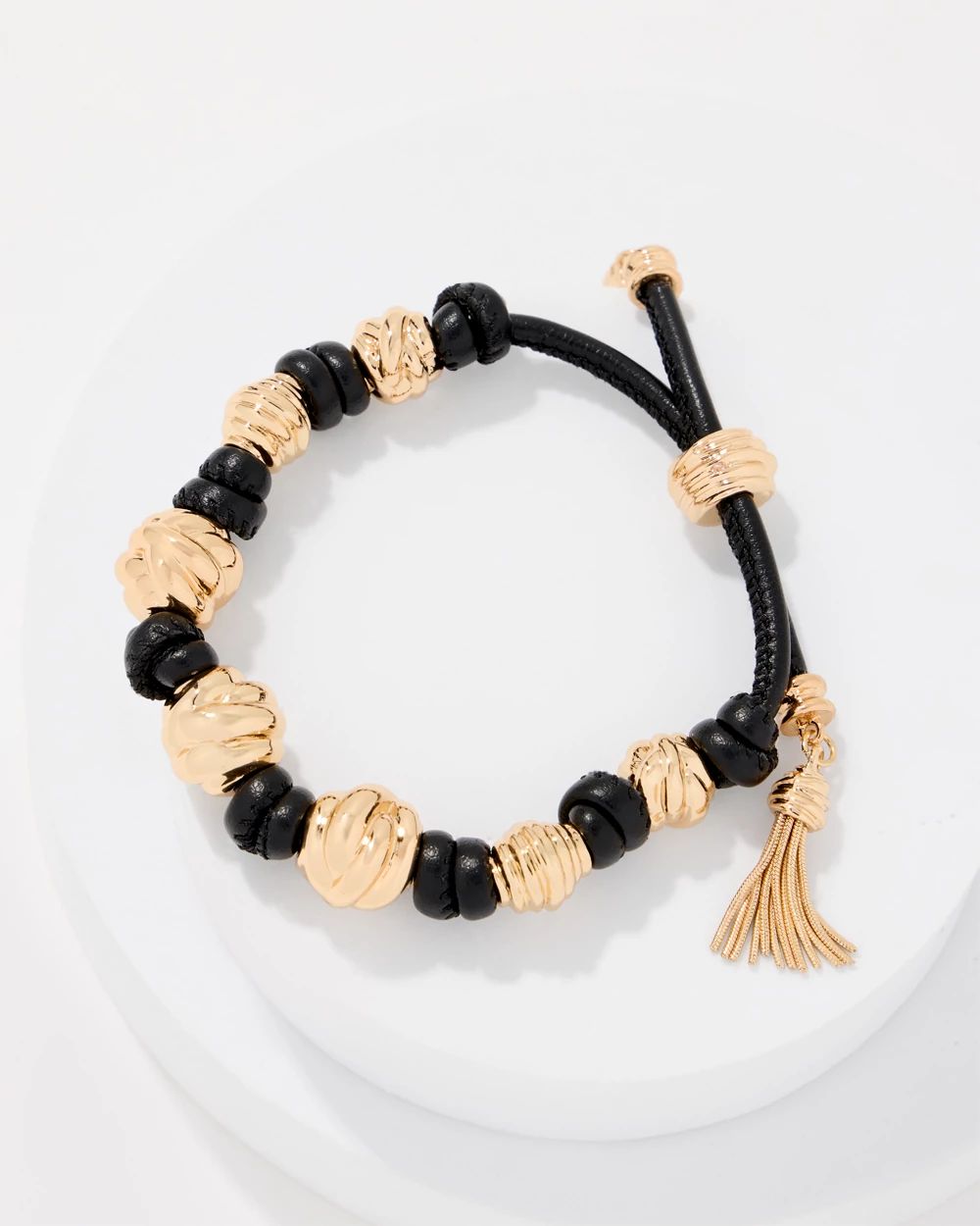 Sculptural Knot Adjustable Bracelet click to view larger image.