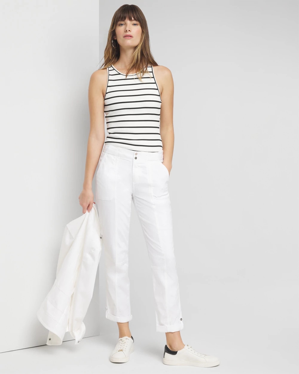 These 8 White Trouser Outfits Are Perfect For Spring | Who What Wear