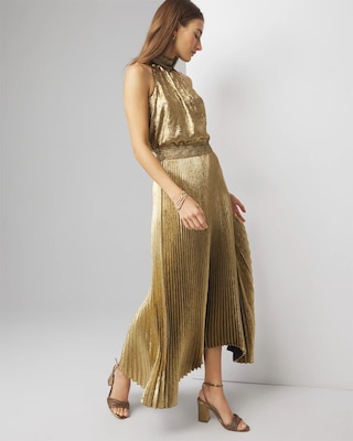 Halter Pleated Shell Top click to view larger image.