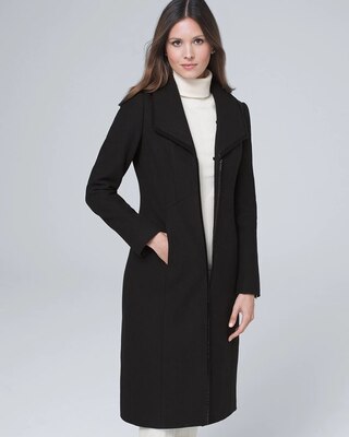 Classic Coat with Removable Faux Fur Collar