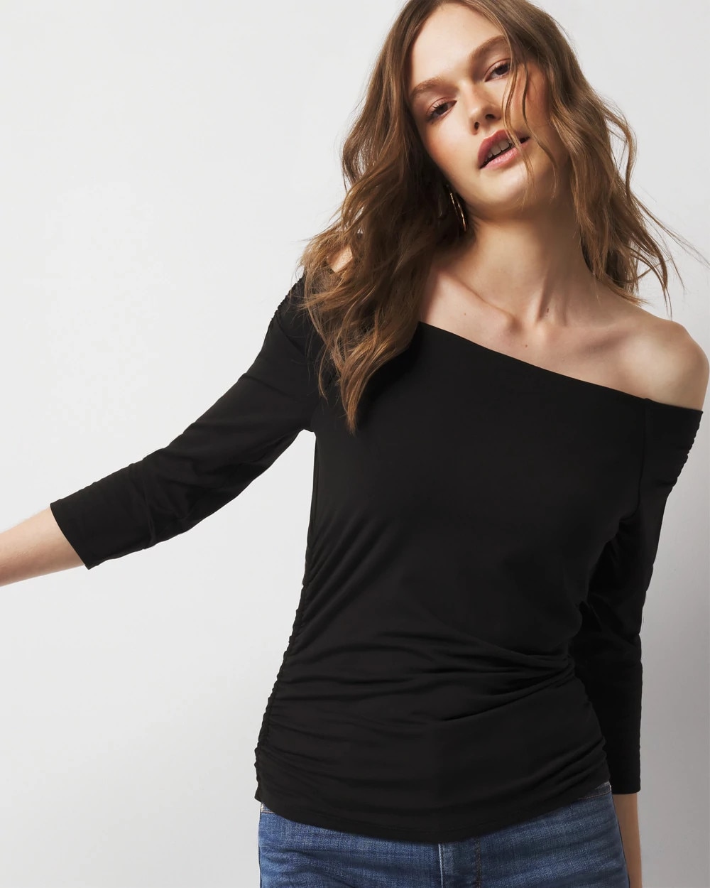 Off-The-Shoulder Ruched Top | White House Black Market