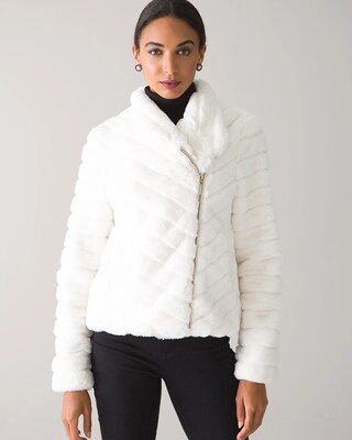 Faux Fur Moto Jacket