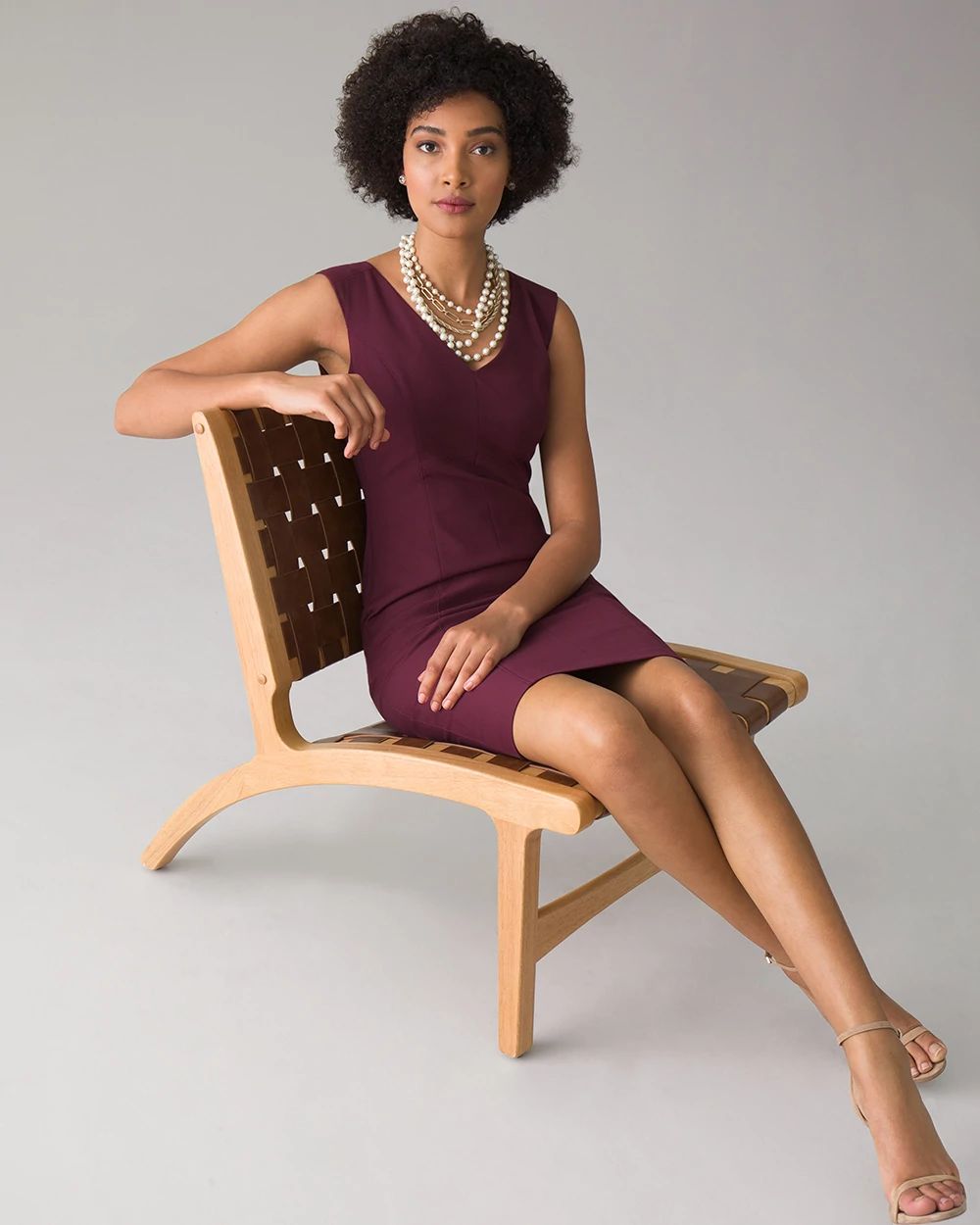 Petite Sleeveless Sheath Dress