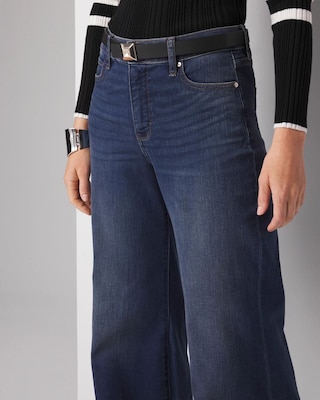 Petite High-Rise Everyday Soft Wide Leg Jeans click to view larger image.