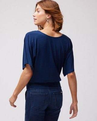 Short-Sleeve Kimono Top