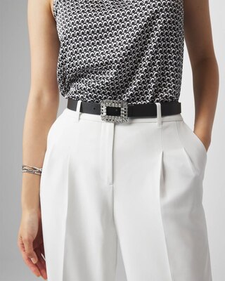 Crystal Buckle Pant Belt