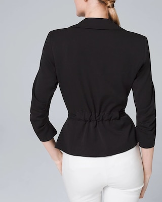 Petite All-Season Blazer Jacket with Removable Belt click to view larger image.