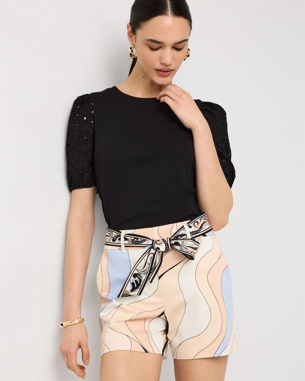 Belted Tailored Short click to view larger image.