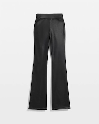 Petite Extra High-Rise Coated Pull-On Flare Jeans click to view larger image.