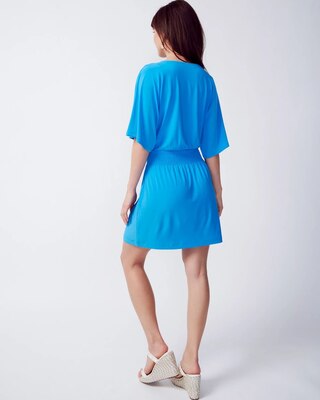 Kimono Sleeve Smocked Waist Dress