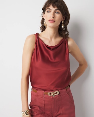 Satin Draped Shell