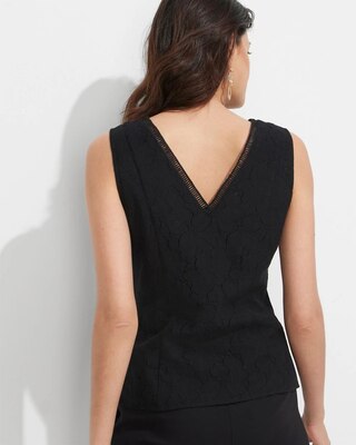 Outlet WHBM Lace V-Neck Shell