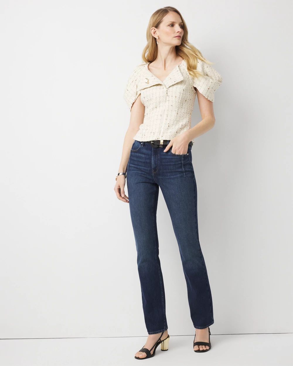 Petite Extra High Rise Elongated Slim Jean click to view larger image.