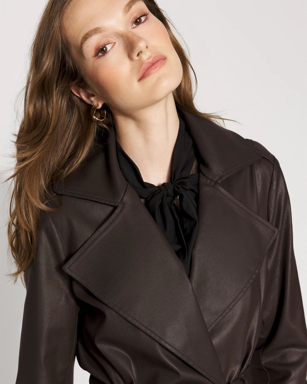 Coated Trench Coat