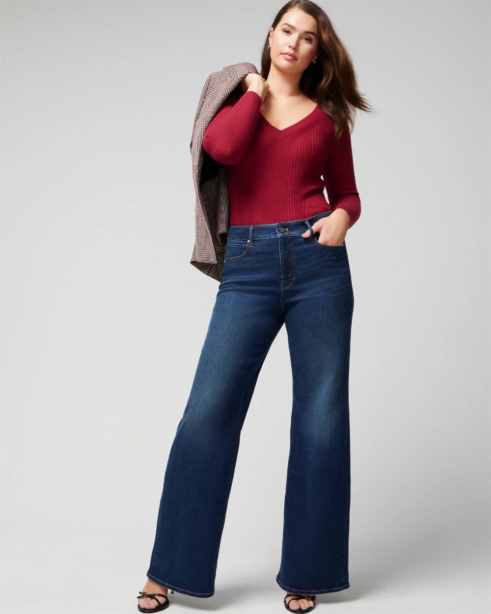 Curvy High-Rise Everyday Soft Wide Leg Jeans