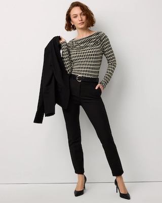 Cowl Neck Long Sleeve Top click to view larger image.