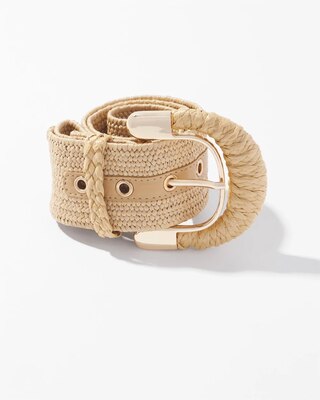 Raffia Waist Belt
