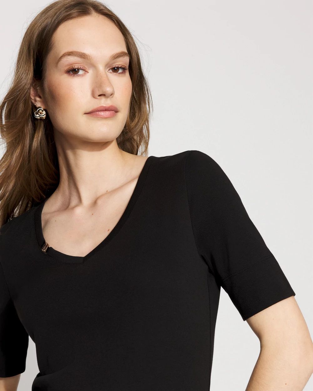 Elbow Sleeve Charm Tee click to view larger image.