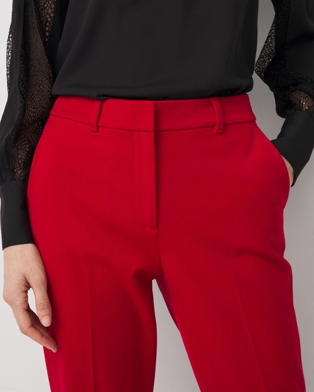High-Rise Elle Slim Ankle Pant click to view larger image.