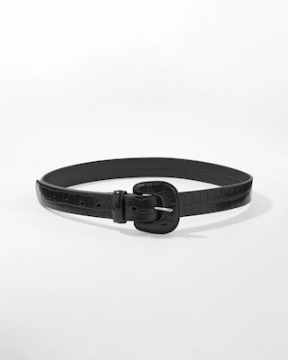 Faux Croc Belt