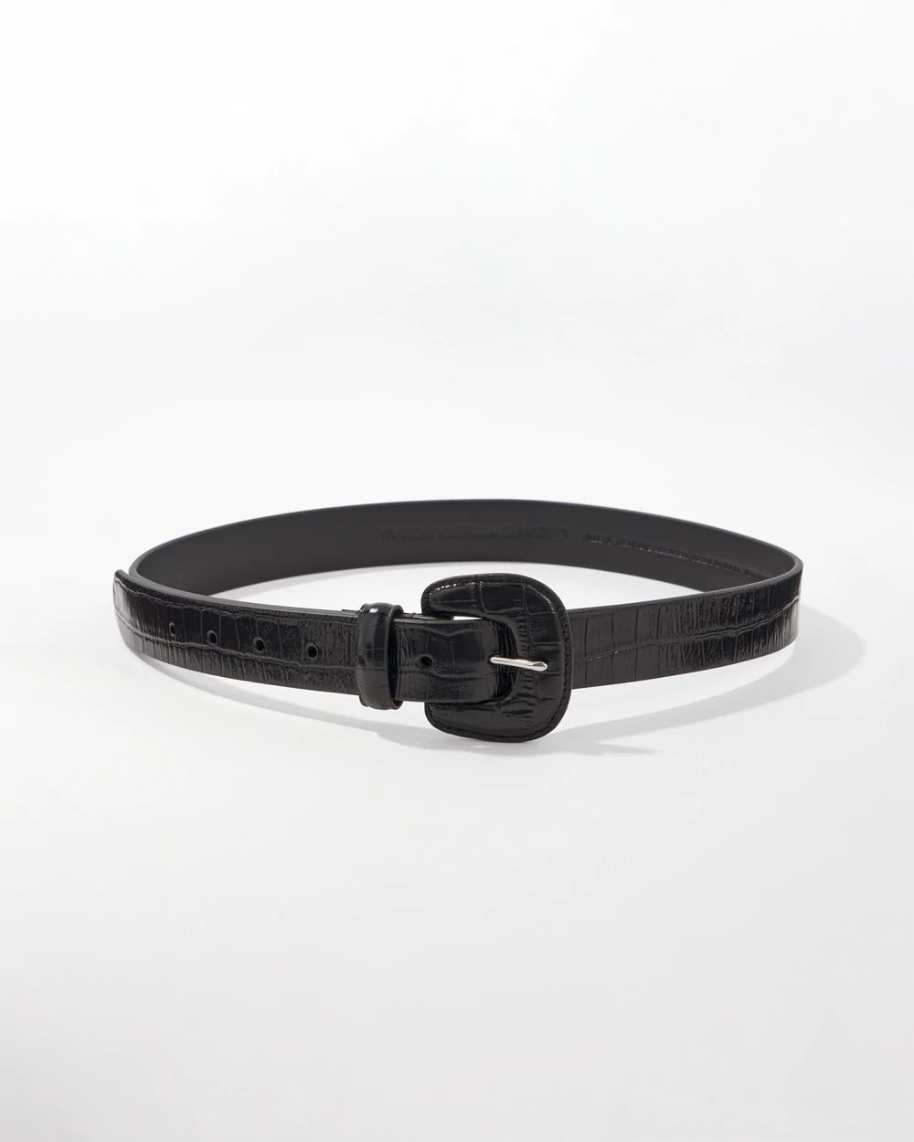 Faux Croc Belt