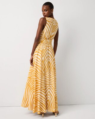 Crepe Sleeveless Maxi Dress click to view larger image.