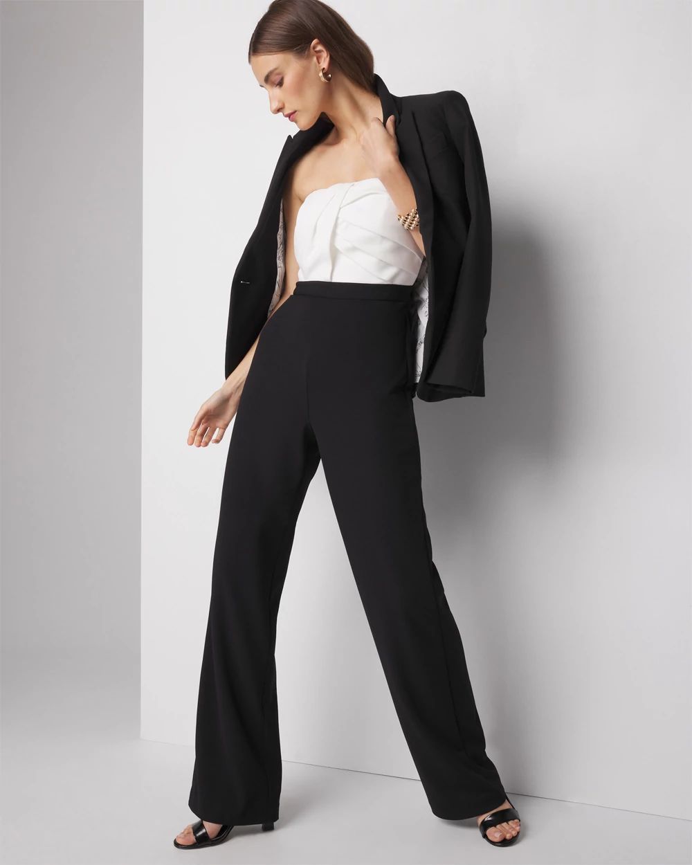 Strapless Draped Jumpsuit