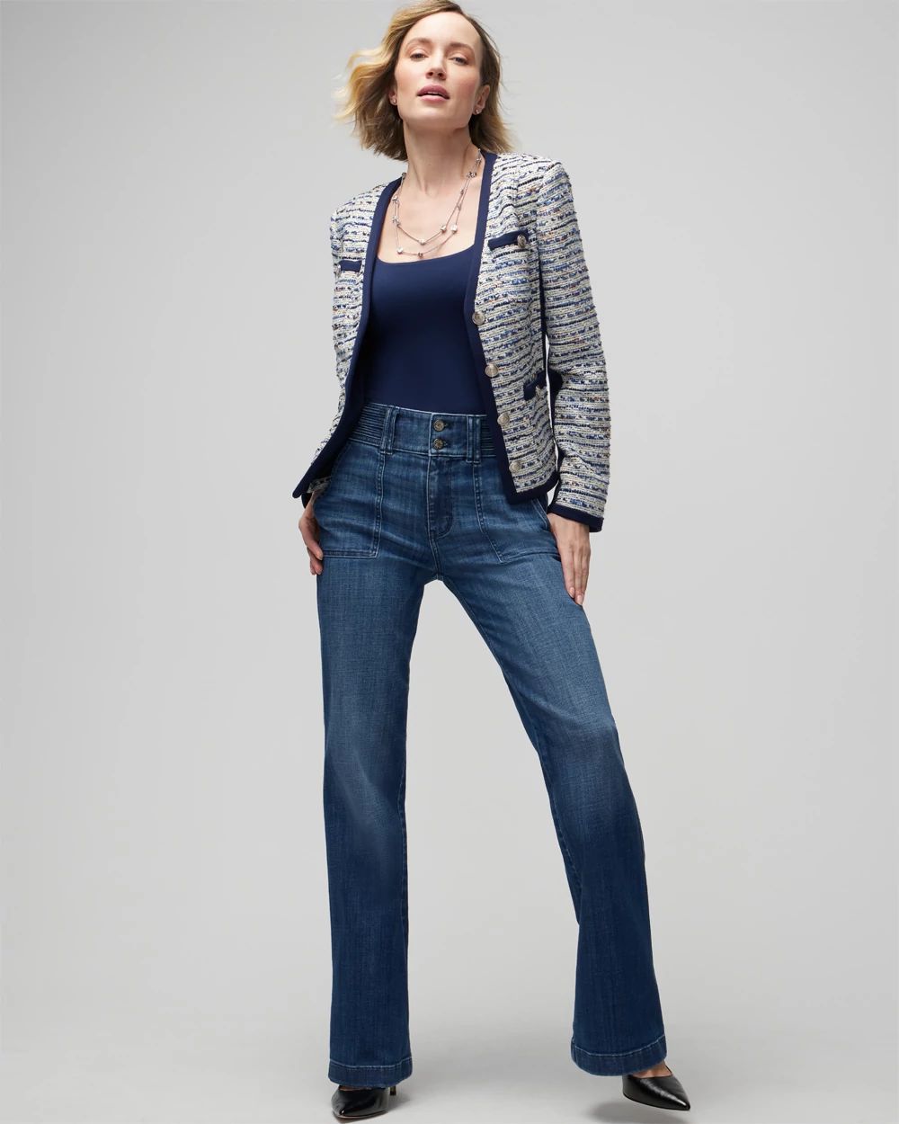 Extra High-Rise Everyday Soft Novelty Waistband Trouser