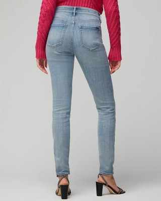 High-Rise Everyday Stretch Embellished Skinny Jeans click to view larger image.
