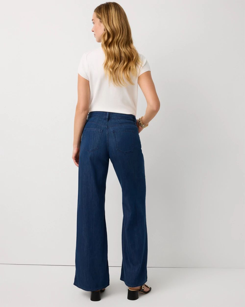 High Rise Wide Leg Featherweight Jean