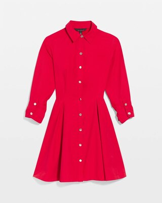 Twill Shirt Dress click to view larger image.