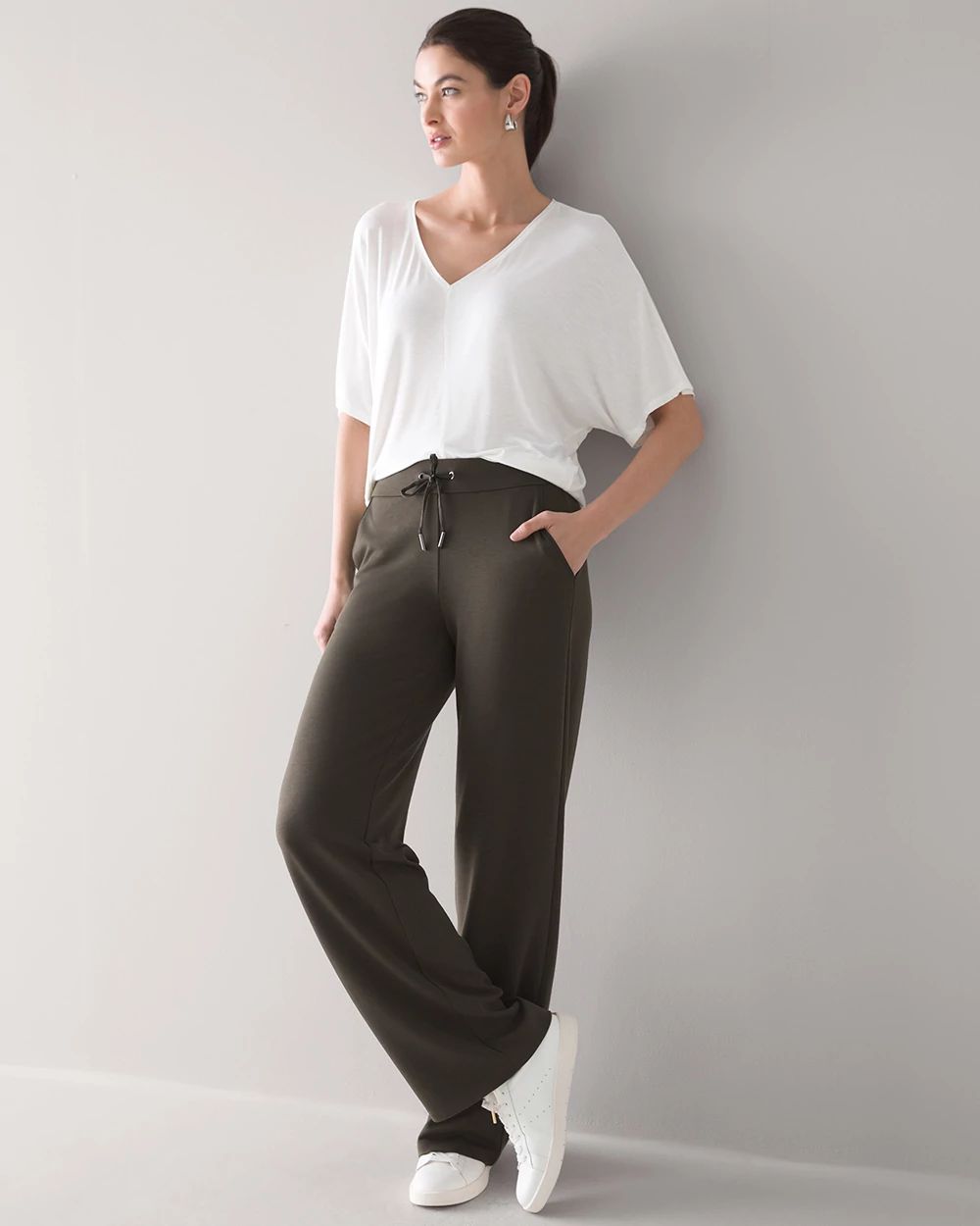 WHBM WKND Knit Straight Pant click to view larger image.