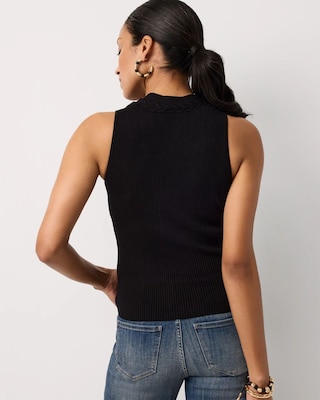 V-neck Knit Tank click to view larger image.