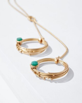 Green Y Necklace
