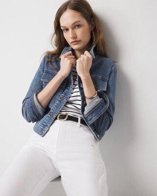 Cropped Denim Jacket click to view larger image.