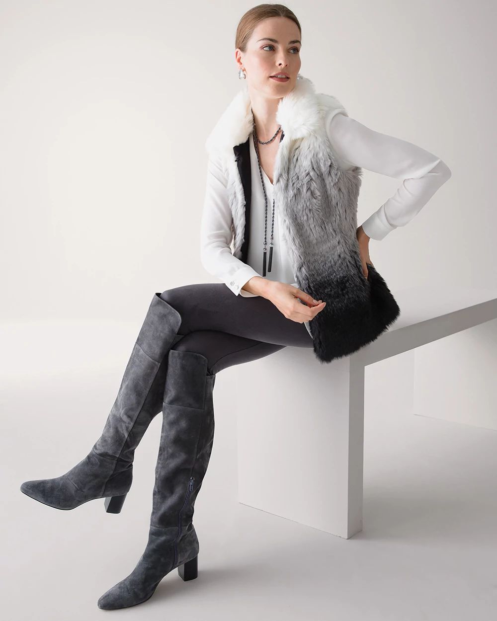 Vegan Suede WHBM® Runway Legging