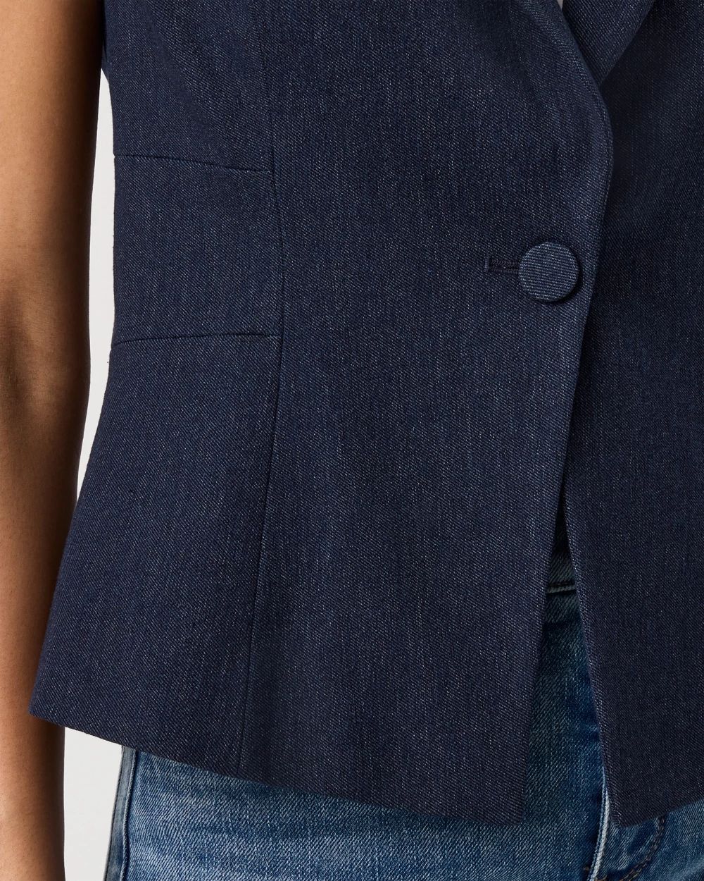Denim-Look Vest