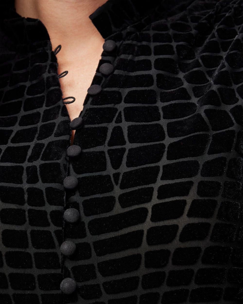 Velvet Burnout Tunic