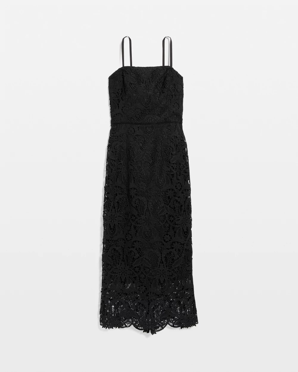 Strapless Lace Midi Dress click to view larger image.