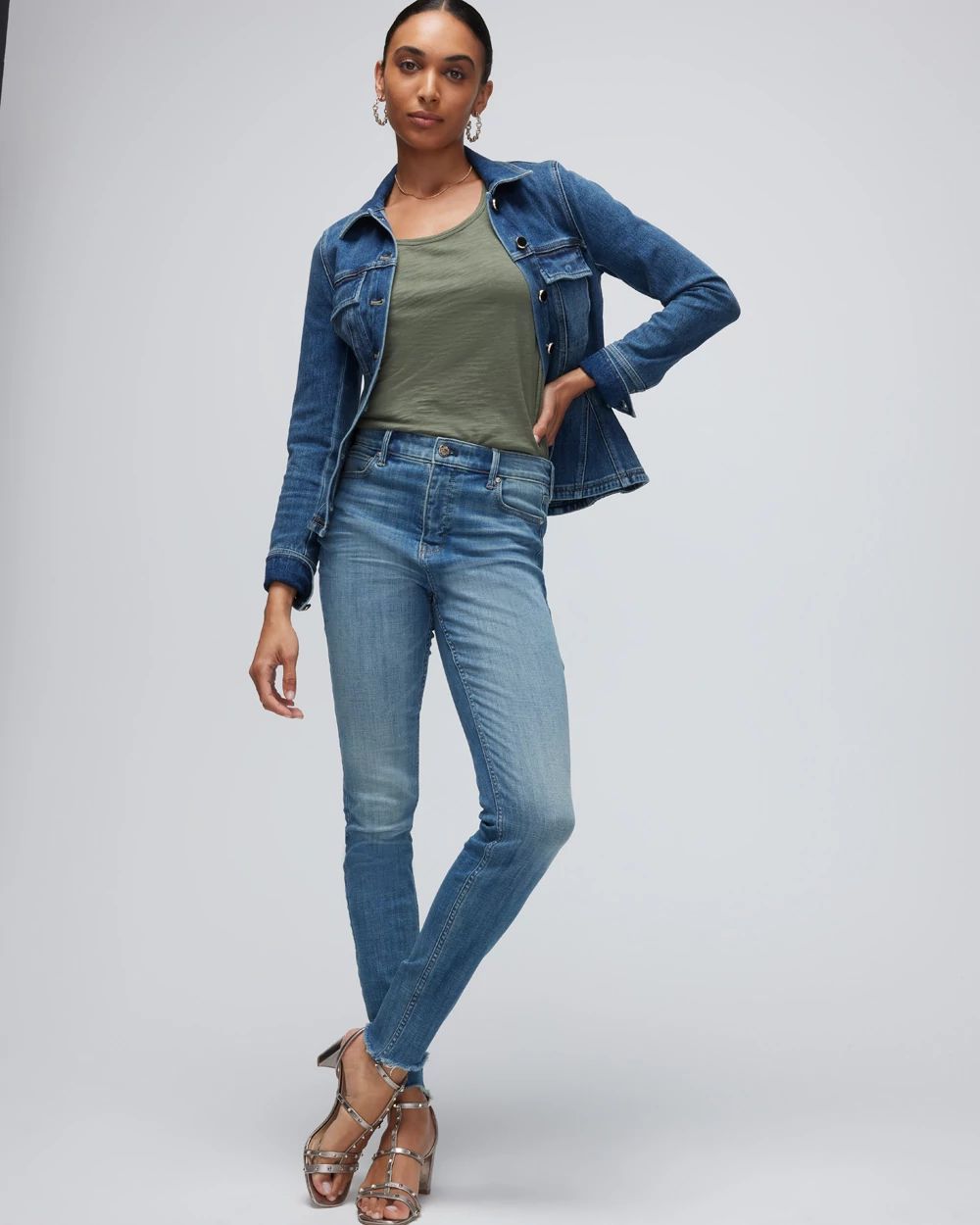 Petite Extra High-Rise Everyday Soft Denim™ Skinny Ankle Jeans