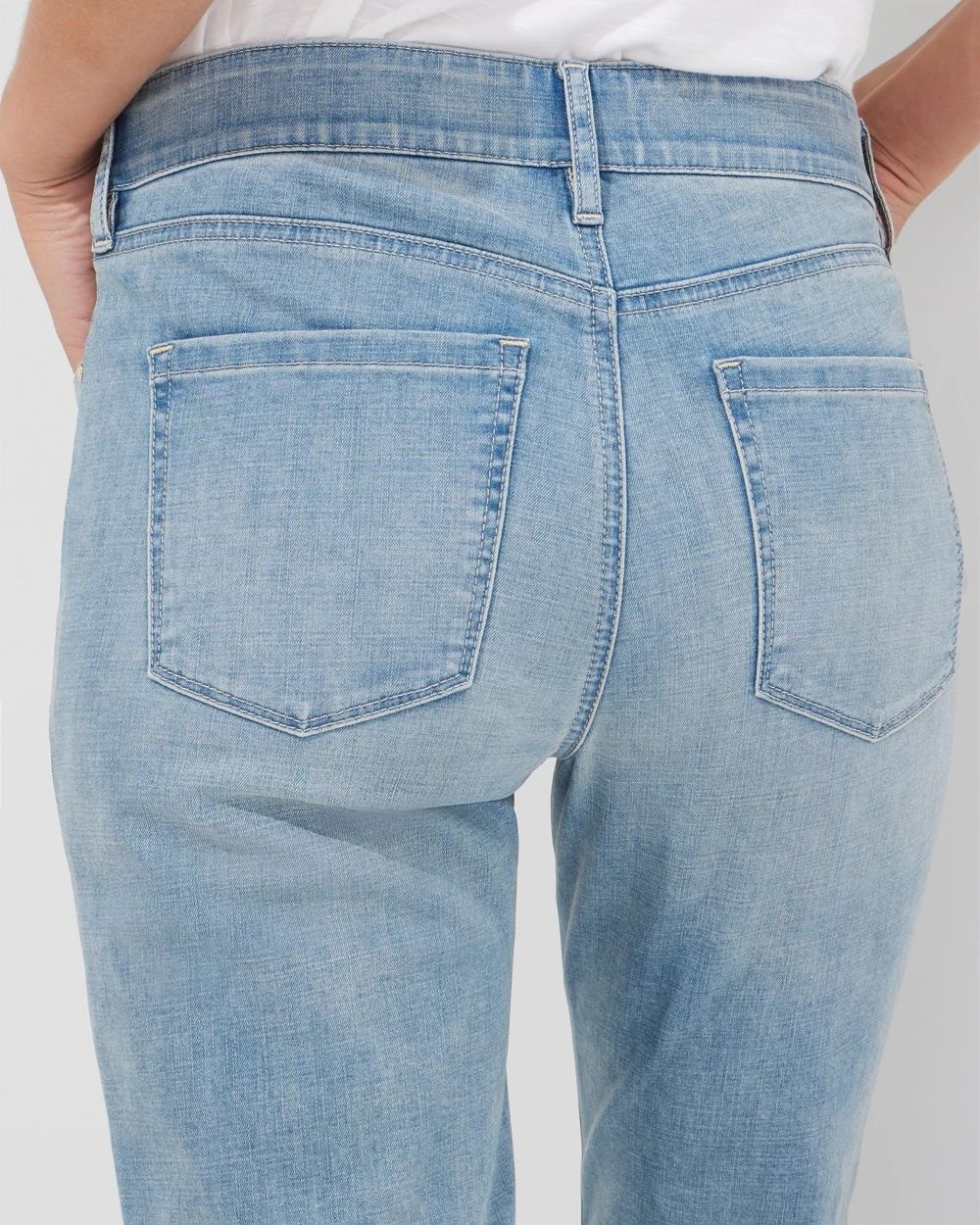 Outlet WHBM Mid-Rise Girlfriend Jeans click to view larger image.