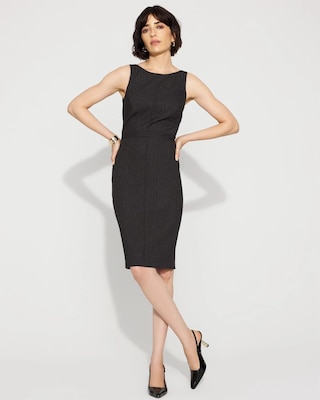 Pinstripe Sheath Dress