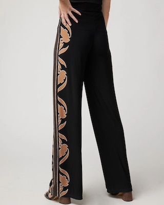 Matte Jersey Belted Wide Leg Pant click to view larger image.