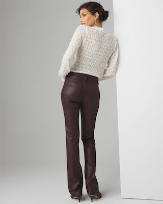 High Rise Coated Bootcut Jeans click to view larger image.