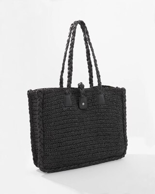Braided Raffia Tote click to view larger image.