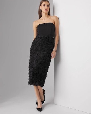 Strapless Sheath Midi Dress click to view larger image.