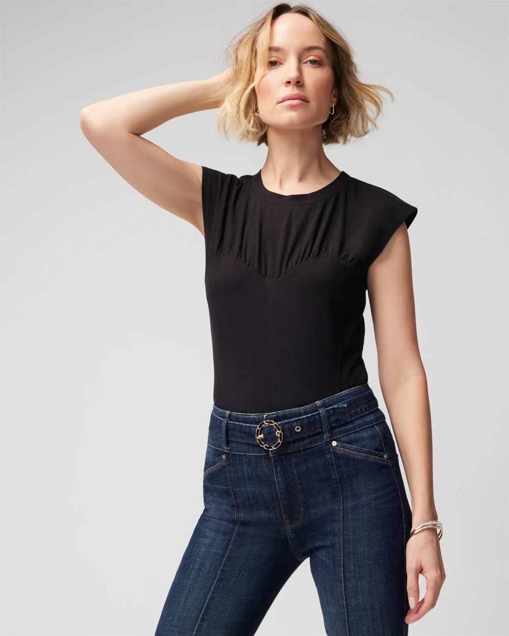Ruched Bustier Tee