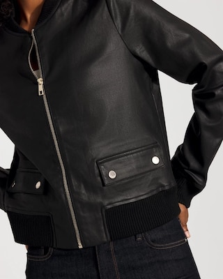 Coated Bomber Jacket click to view larger image.